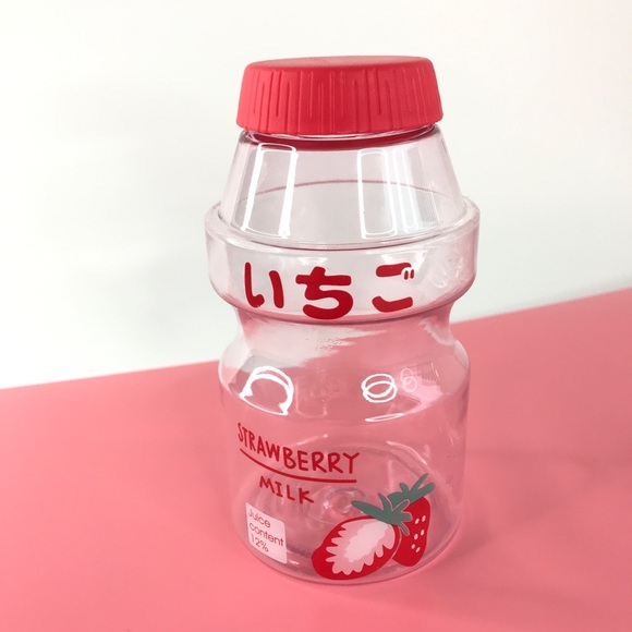 NEW Kawaii Yakult Water Bottle - Transparent 480ml - Picture 3 of 4